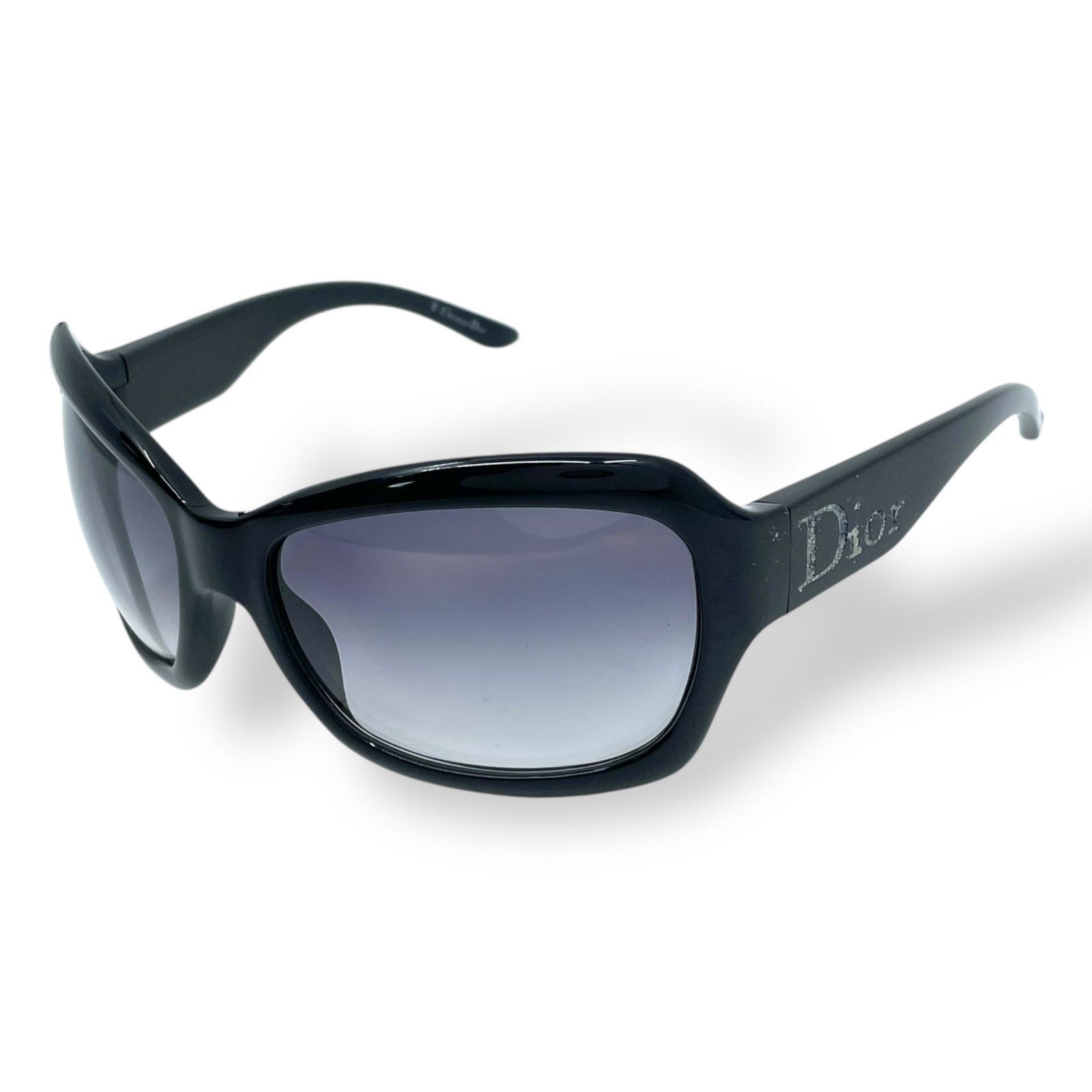 【美品】クリスチャンディオール カラー サングラス グラデーション ロゴ 黒 美品 Christian Dior デイオール サングラス 黒 ブラック