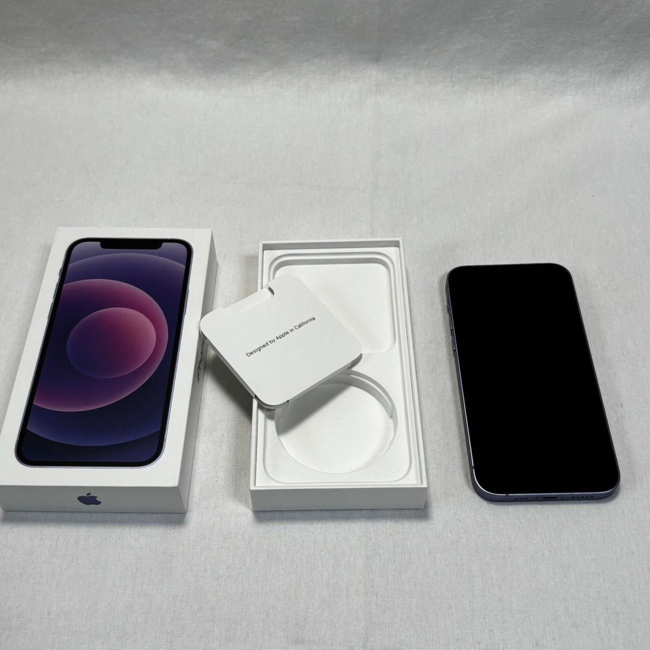 ✨美品・バッテリー要交換✨】iPhone12/64GB/パープル/本体のみ/箱あり 