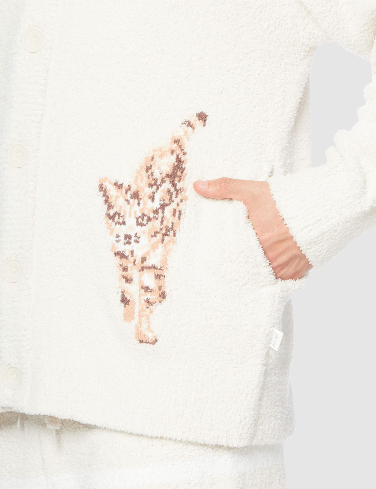 在庫 UNISEX パウダーねこJQDカーディガン PUNT221057 ピケ ジェラート SKLAD-KIRPICHA_RU