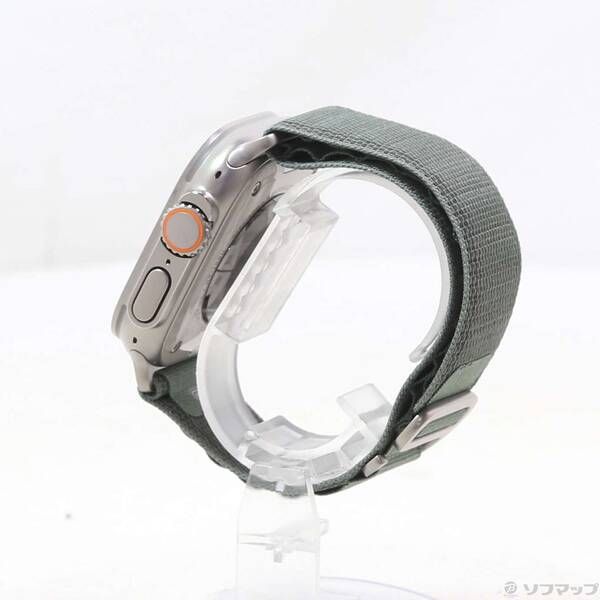 〔 品〕 Apple Watch Ultra GPS Cellular 49mm チタニウムケース グリーンアルパインループ 198