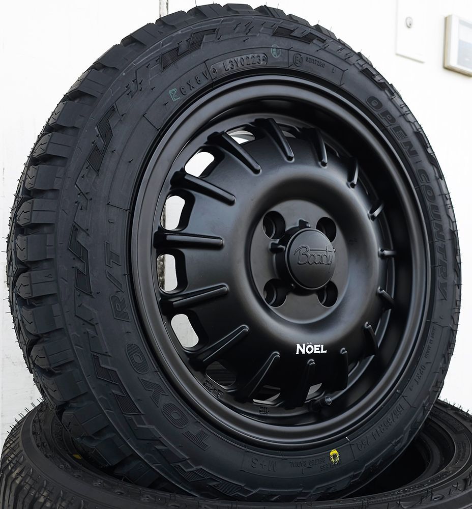 アトレー ハイゼット エブリィ 軽トラ 軽バン 新発売 Noel ノエル TOYO オープンカントリー RT 155/65R14 14インチ タイヤ ホイール4本セット BountyCollection - メルカリ