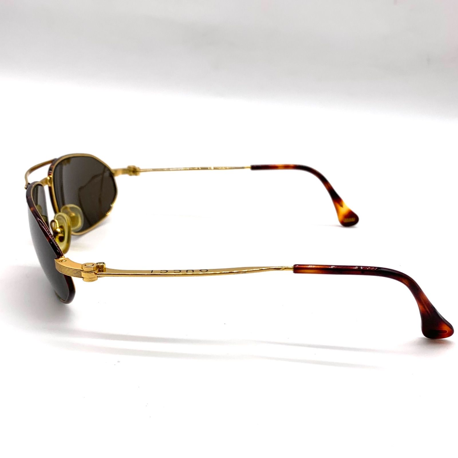お買い得】GUCCI サングラス カラーレンズ ゴールドテンプル
