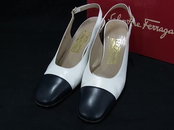 Salvatore Ferragamo フェラガモ レザー ヒール パンプス 表記