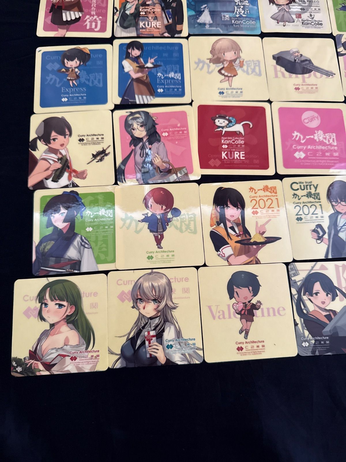 艦隊これくしょん 艦これ シール ステッカー カレー機関 C2機関 約50点