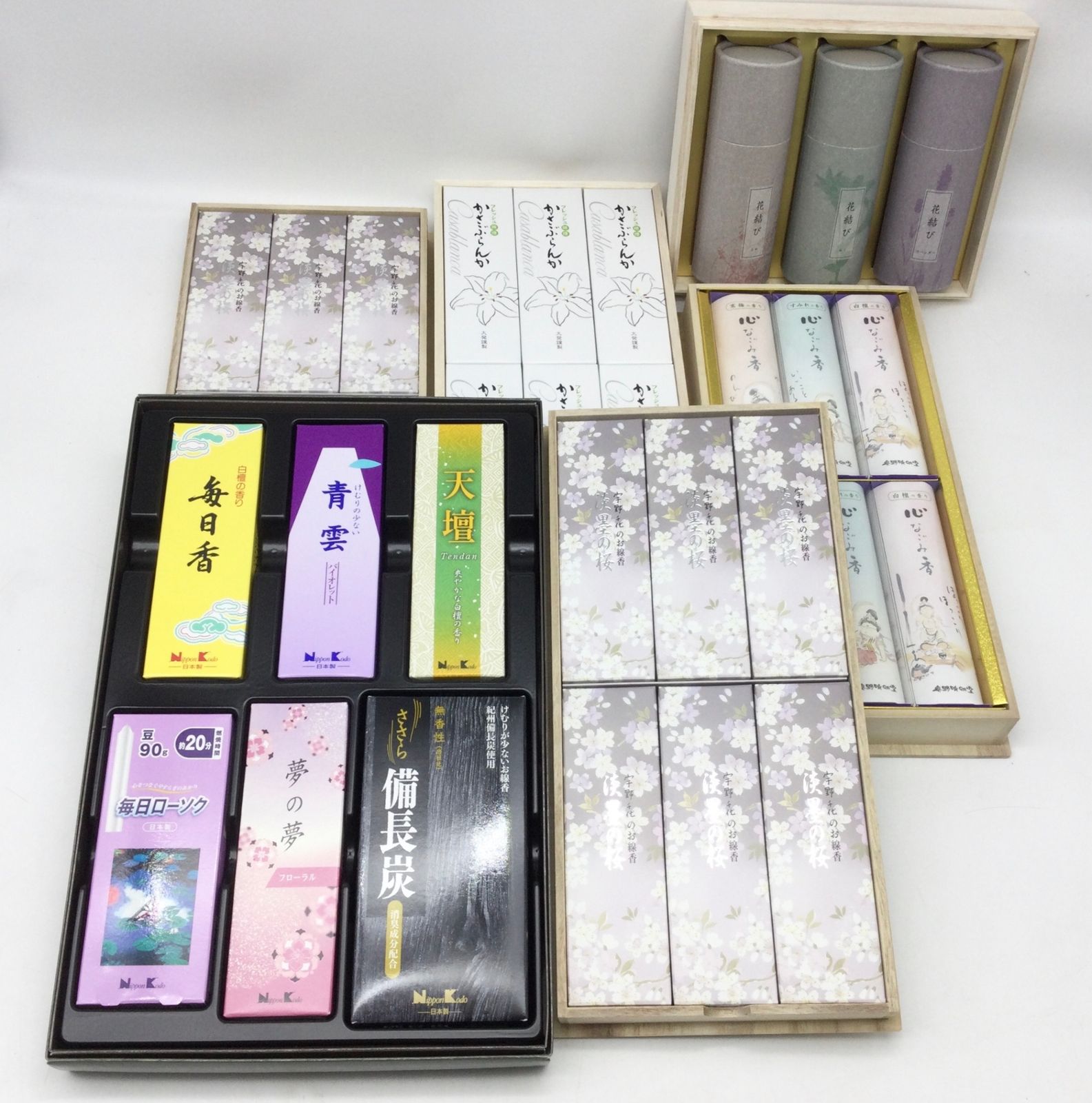 7016 ♥ 御香6箱セット 奥野晴明堂 はせがわ 日本香堂謹製 大発謹製など お香 仏具用品 線香