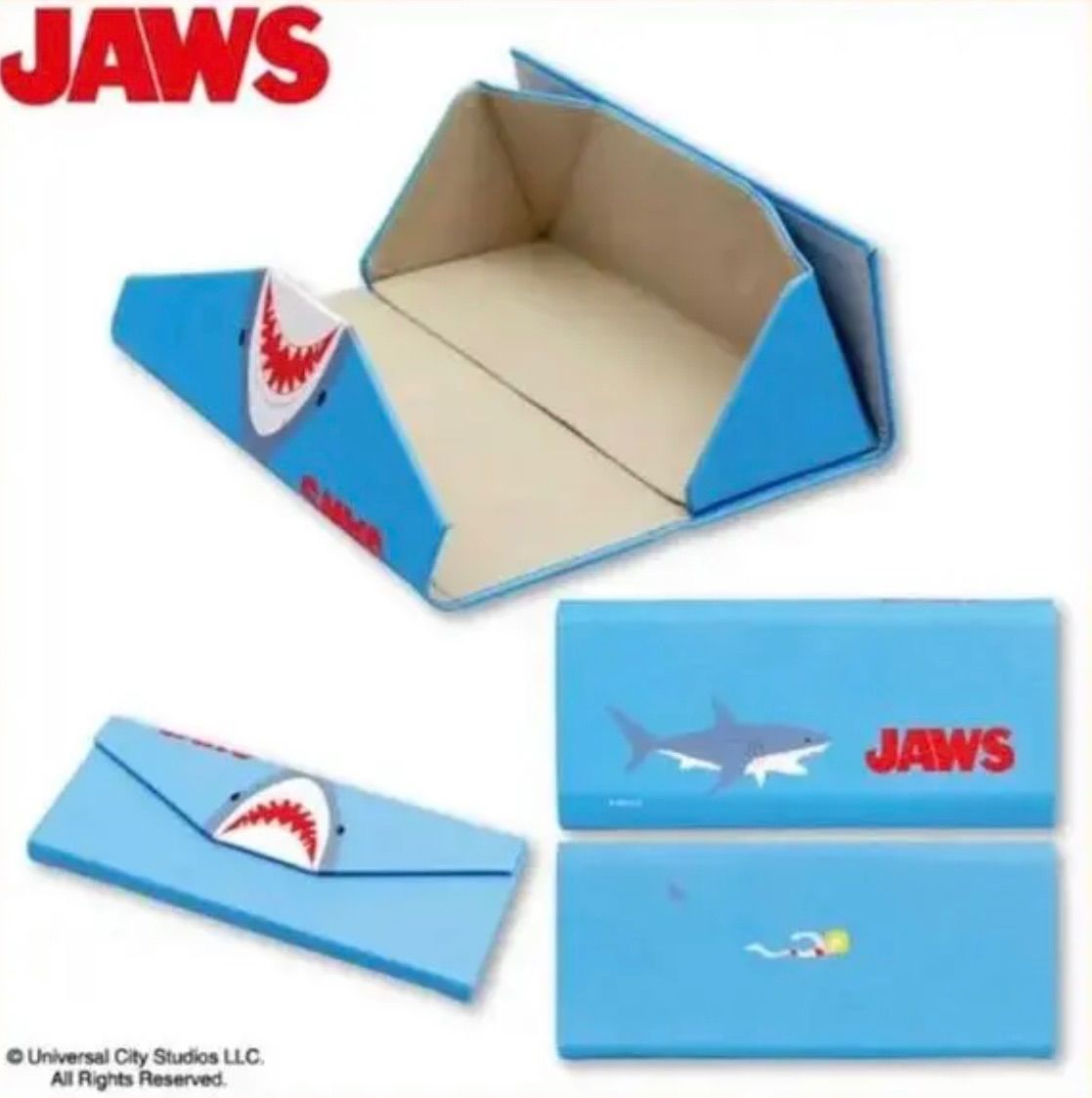 A. JAWS ジョーズ 鮫 折り畳みめがねケース - レディース、キッズ