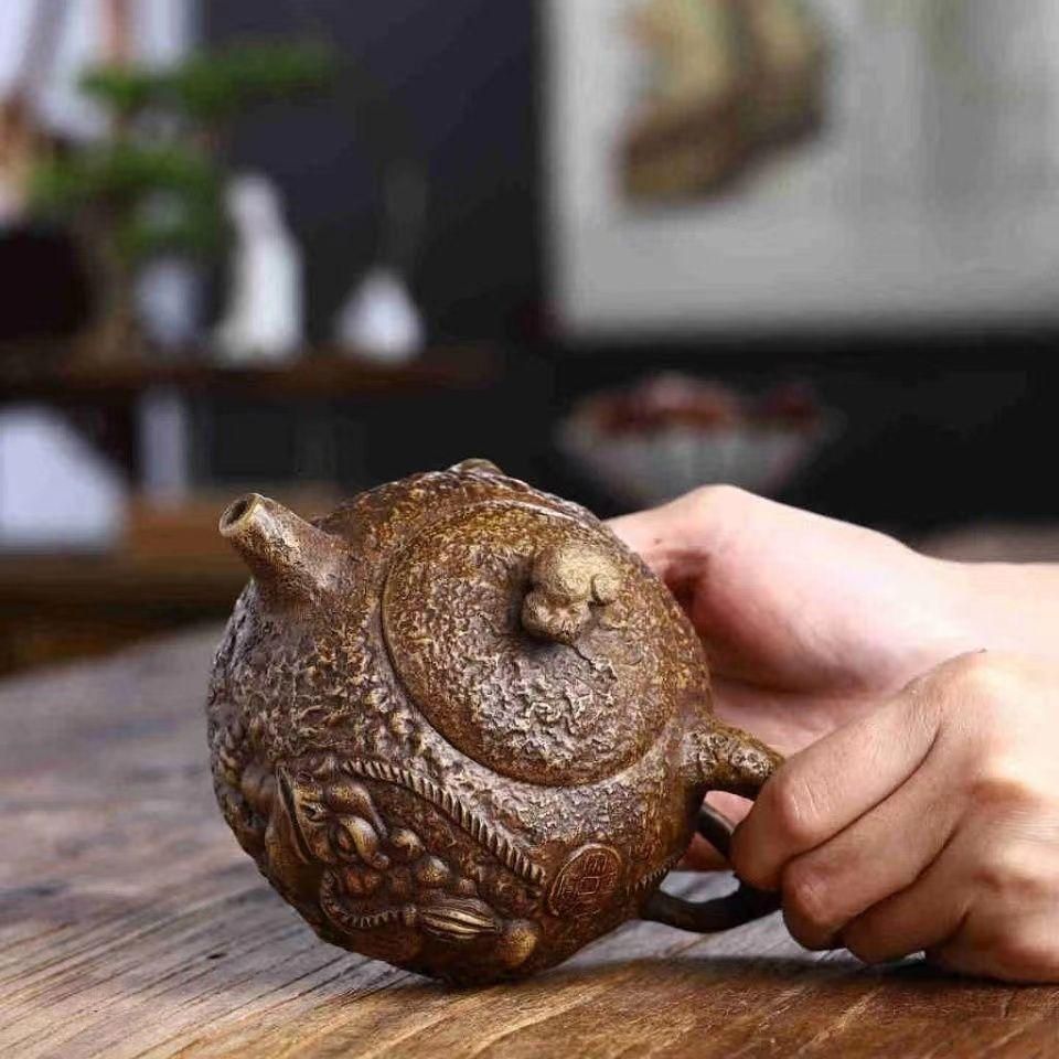 中国美術紫砂彫 魚化龍紋茶壺 陶磁器 後手急
須 茶壺 茶道具在名唐物 年代不明 Amazon.co.jp: 瓏紫砂彫 魚化龍紋茶壺 可心銘 近時代 中国陶磁器