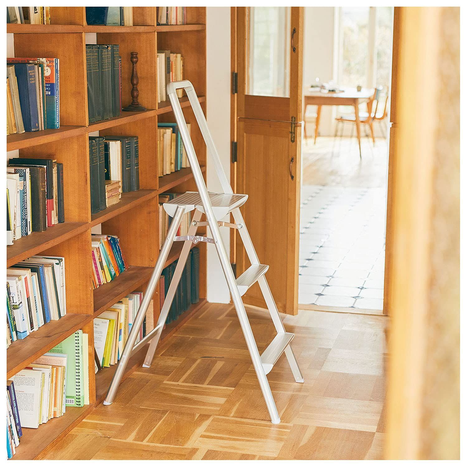 3段 上枠付天板幅広踏台