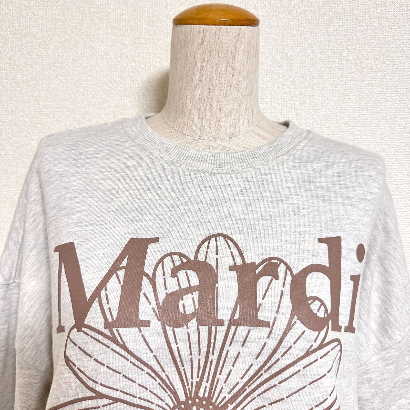 Mardi Mercredi マルディメクルディ SWEATSHIRT FLOWERMARDI フラワー 