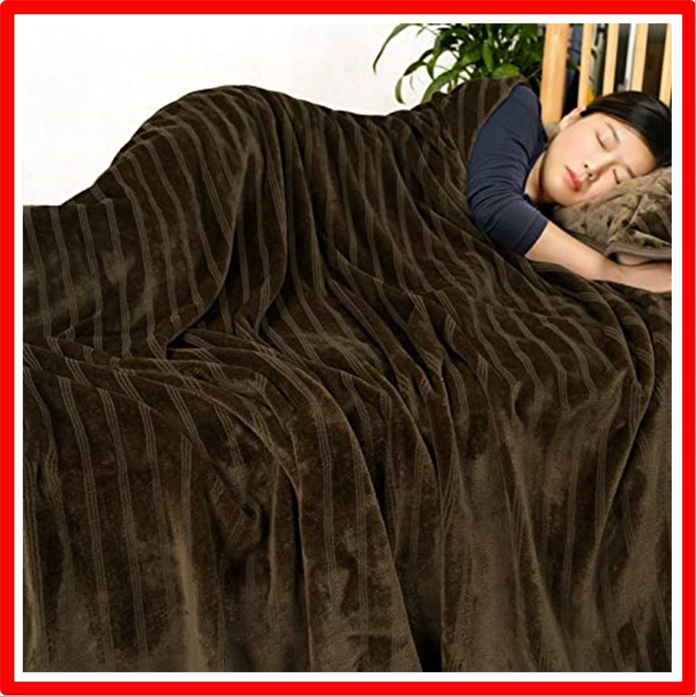 毛布　ブランケット セミダブル　ブラウン　160×200cm ⭐️新品未使用品⭐️ 毛布 ブランケット セミダブル ブラウン 160×200cm ⭐️新品未使用品