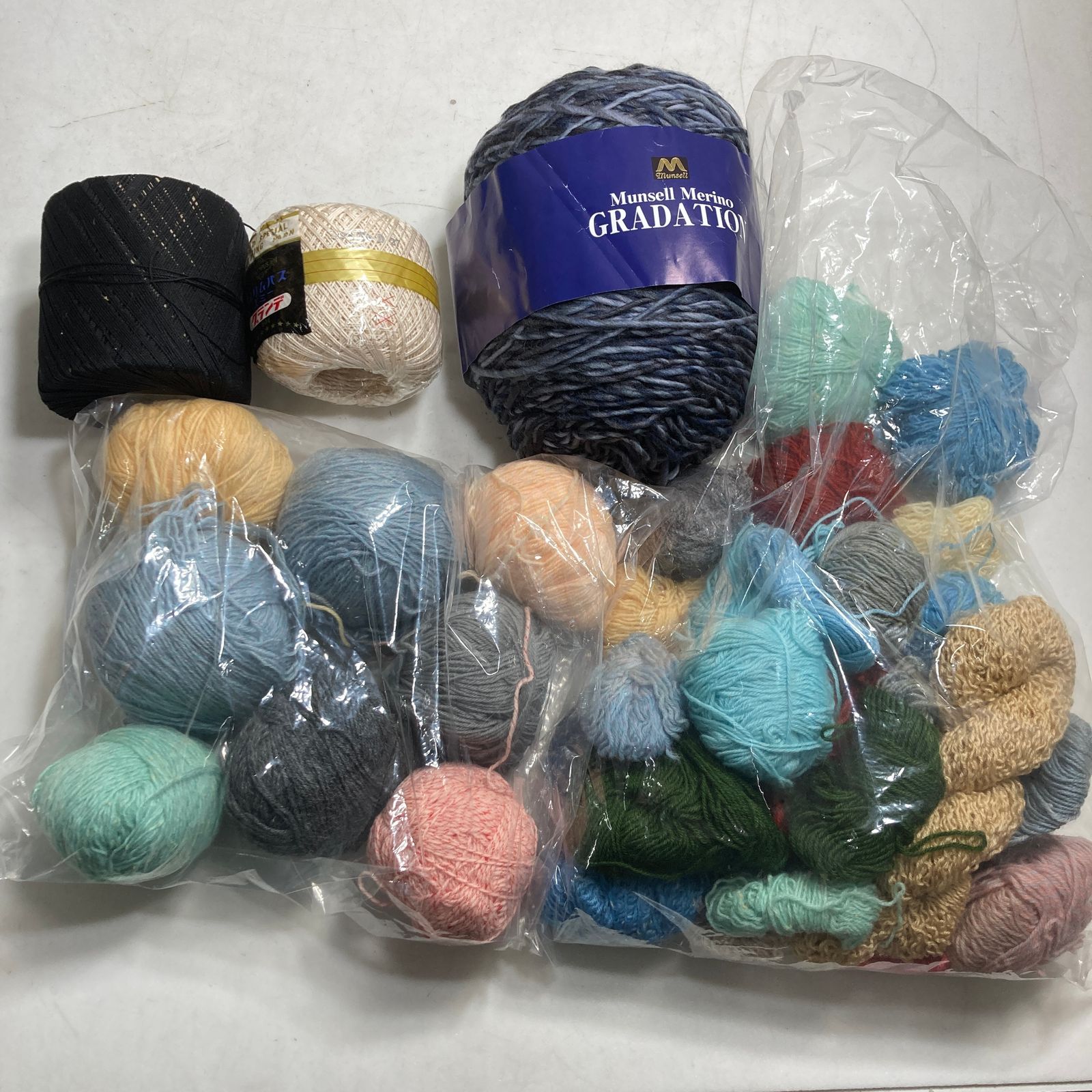 ウール100%毛糸 40g 22玉セット 毛糸 超極太 みんなのセーターソリッド 40g(約100m) ウール