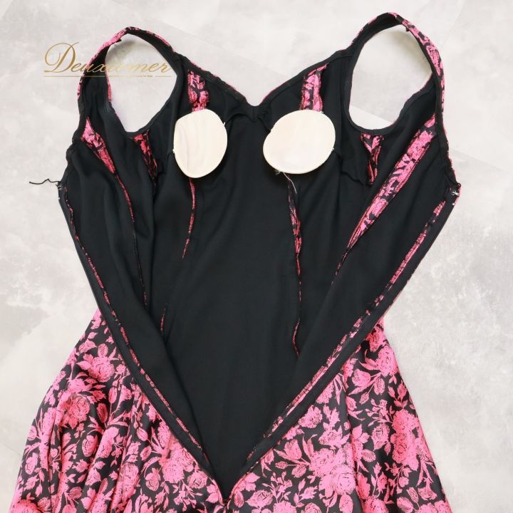 フラメンコ 衣装 ワンピース ドレス 柄 模様 ダンス パーティ ボランテ  