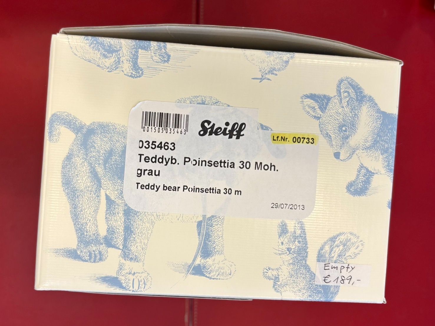 シュタイフ　テディベア　ポインセチア　2013　限定 シュタイフ ポインセチア テディベア 2013年 Steiff ◎ - メルカリ