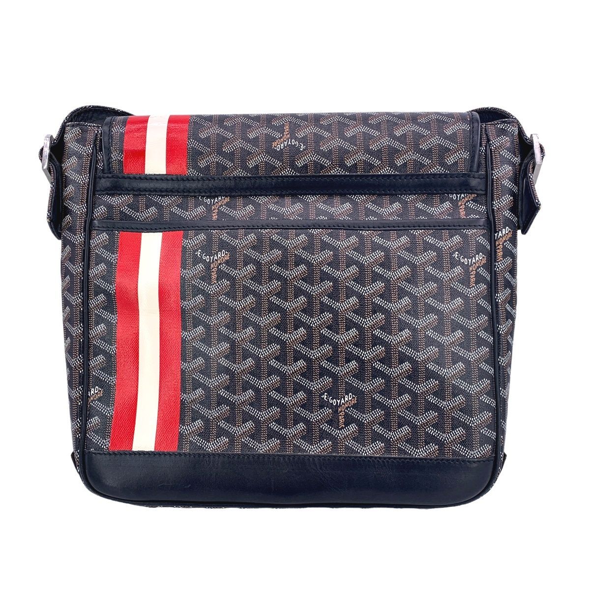 中古】 GOYARD ゴヤール グランブルーMM ヘリンボーン