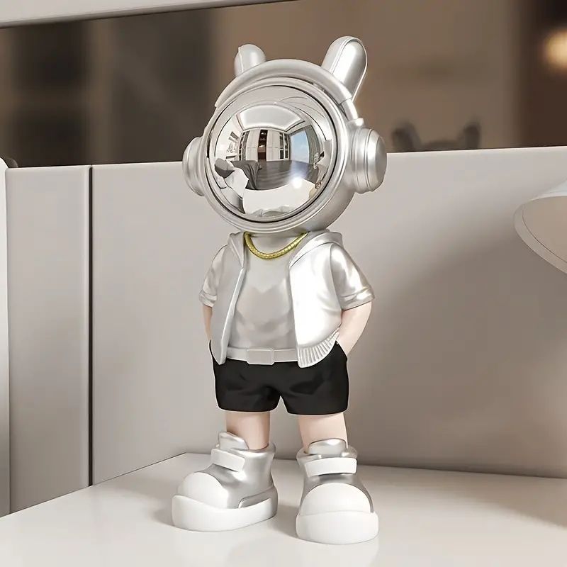 鮮やかなクラシック宇宙飛行士フィギュア - 宇宙探検家のデコレーションアイテム