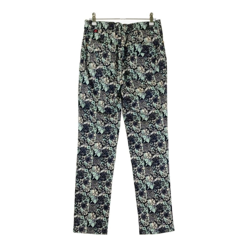 サイズ 0 NEW BALANCE ニューバランス モデル ロングパンツ ハイビスカス 総柄 ブラック系 240101219458 ゴルフウェア レディース ストスト