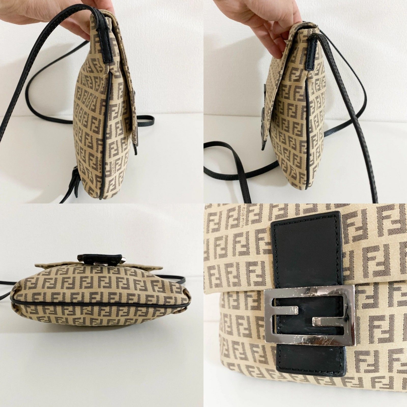 【FENDI / フェンディ】ズッキーノ ミニクロスボディバッグ