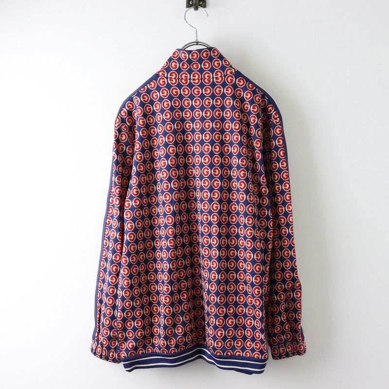極美品 グッチ 23SS ナイロンジャケット 36 GG ジャカード ワッペン GUCCI × ADIDAS GGキャンバスリバーシブルジャケット サイズ36