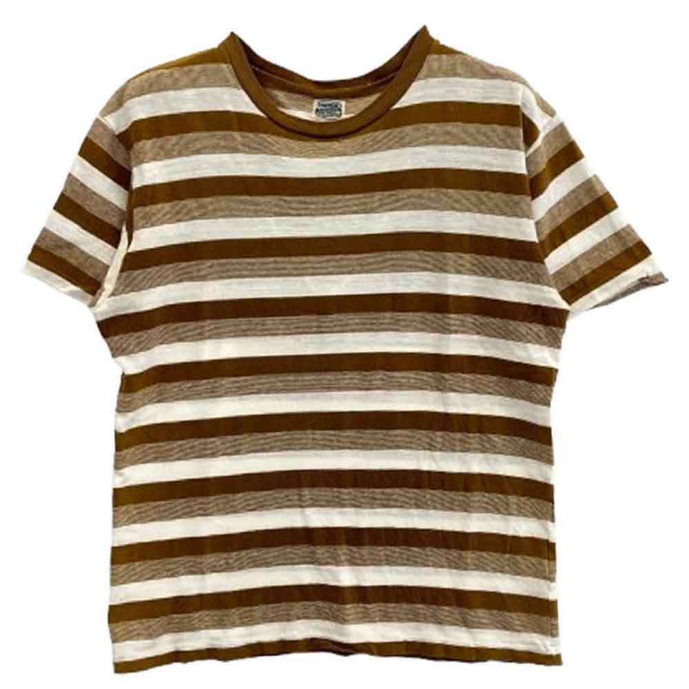 TENDERLOIN テンダーロイン T-TEE BORDER ボーダー 半袖 Tシャツ ブラウン系【中古】