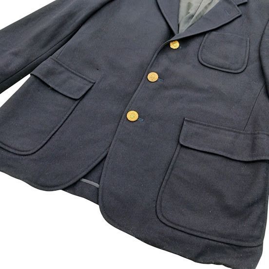 33 J PRESS ジェイプレス 3B 紺ブレザー ネイビー 金ボタン テーラード