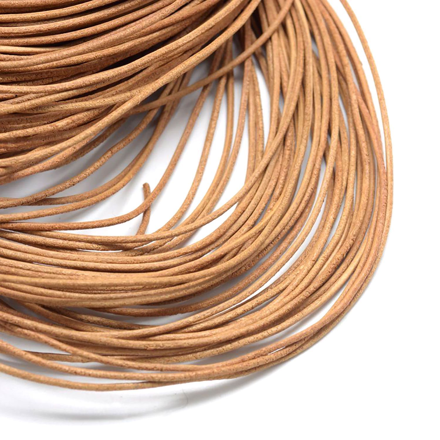 牛革 レザーコード 革紐 ラウンド 計売 ネックレス チョーカー 作成 ペルー 100m巻 天然石 パワーストーン アクセサリー P3-13-6