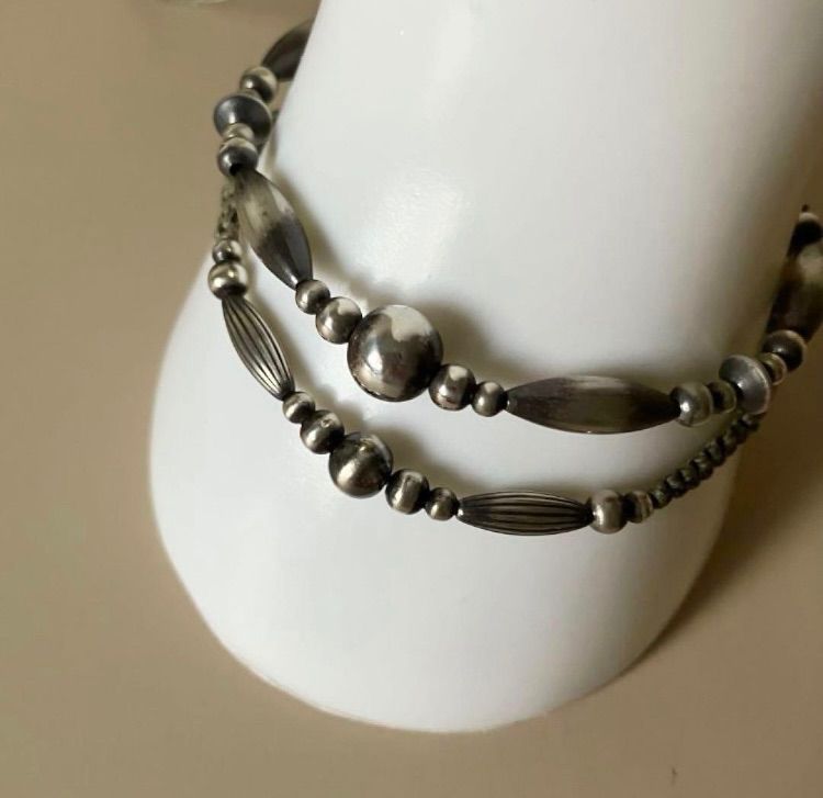 silver925ナバホパールづくしのブレスレット18cm WWW_SHINETEETH_COM