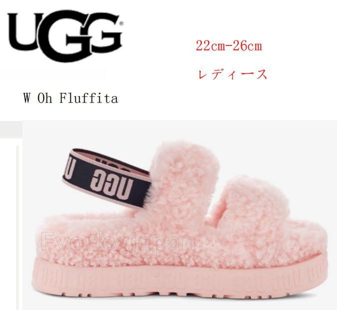 新品 アグ : 【レディース】W Oh Fluffita 1120876 オー フラッフィータ レディース スリッポン サンダル 厚底 PINK  ピンク - メルカリ