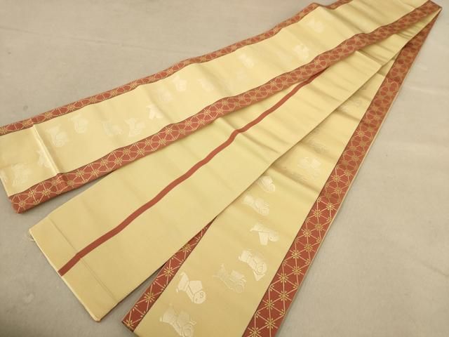 あ*こ様 名古屋帯 正絹 四角 華文 金糸銀糸 八寸U-7905 あ*こ様 名古屋帯 正絹 四角 華文 金糸銀糸 八寸U-7905