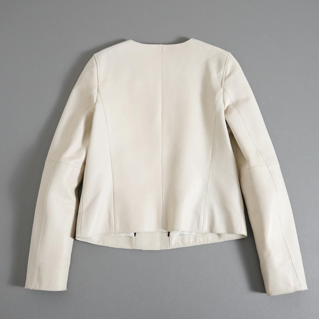 季節 747y トゥモローランド デプレ ラムレザー ノー ジャケット 【新作数量】