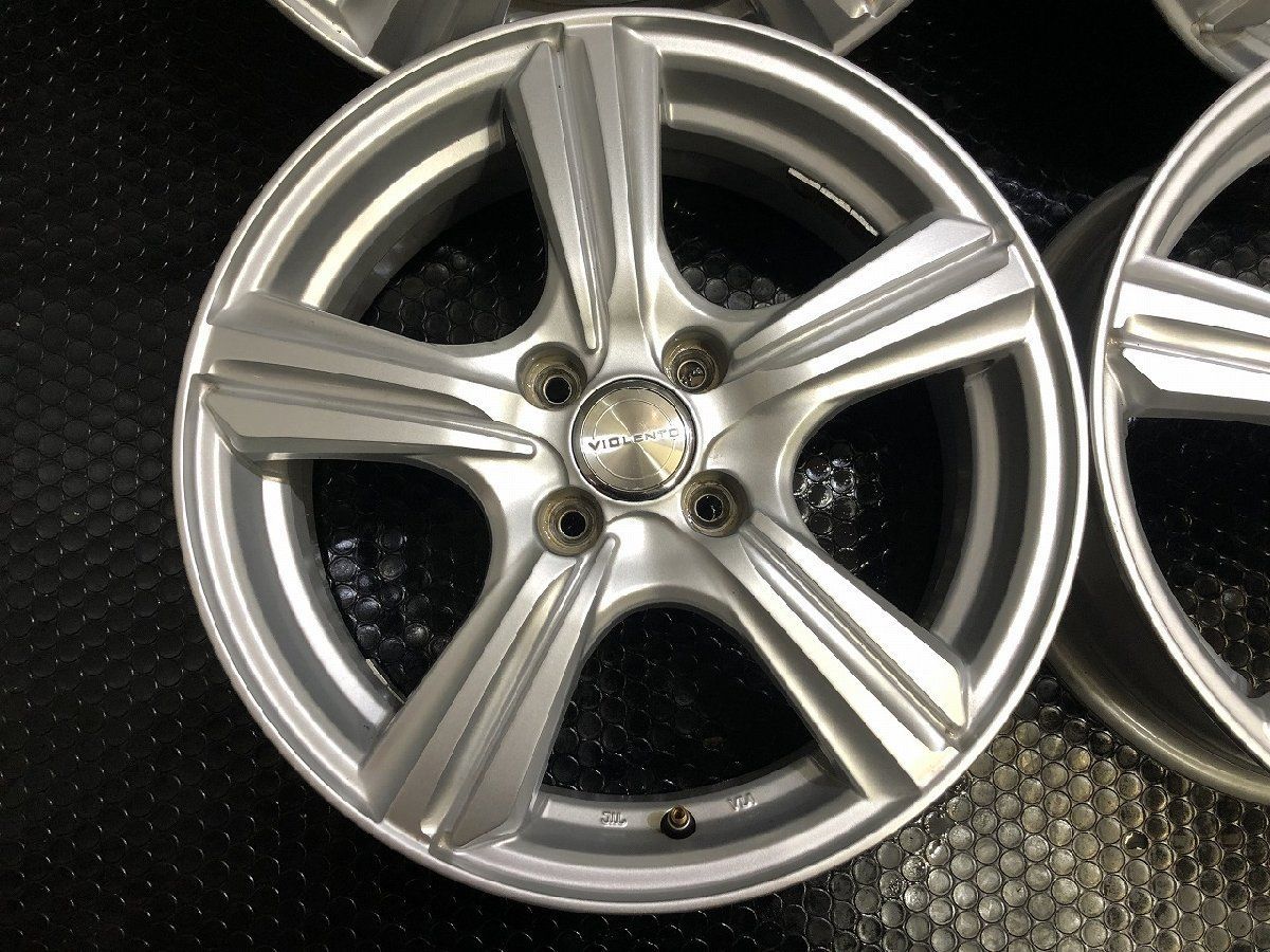 DUNLOP VIOLENTO ヴィオレント 社外ホイール 16インチ 4本 5.5J4HPCD100 42 ラクティス ライズ ロッキー等 VHP154