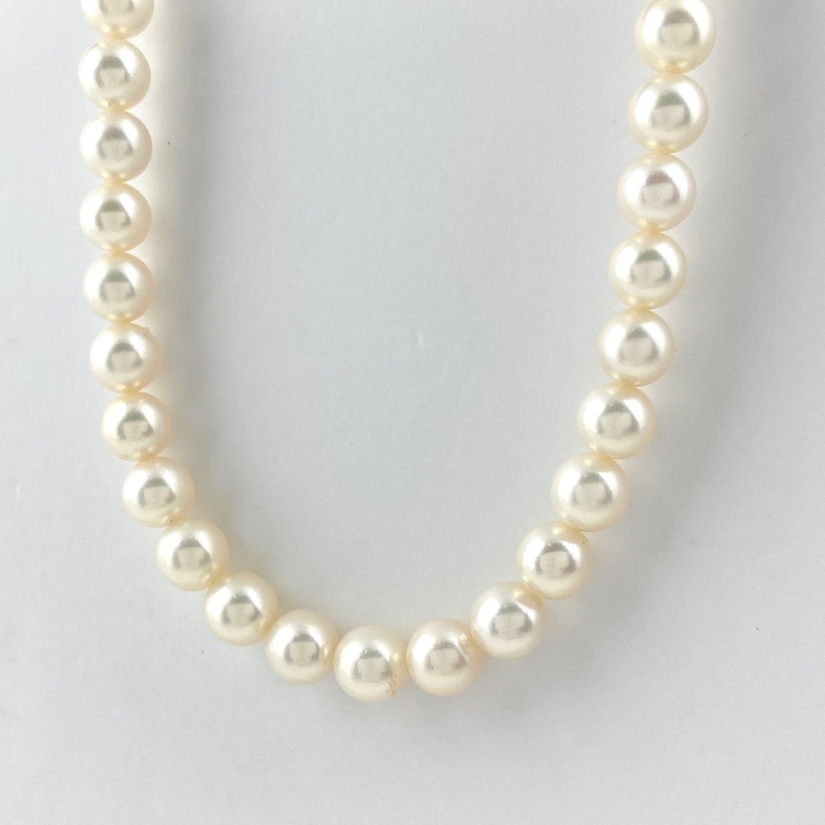 ミキモト MIKIMOTO パール デザインネックレス WG ホワイトゴールド 