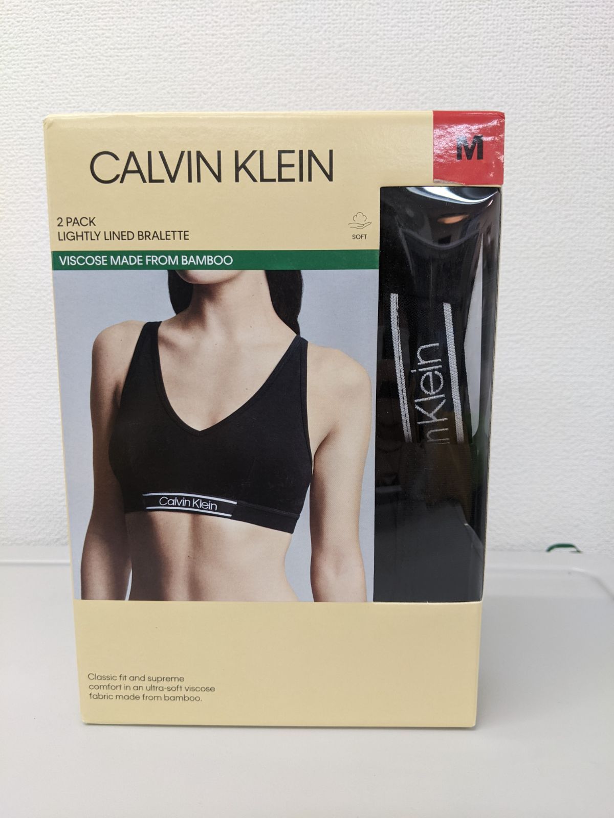 新品・未使用　カルバンクライン　ブラ　2枚セット　M スポーツブラ カルバンクライン スポーツブラM 2枚セット - メルカリ