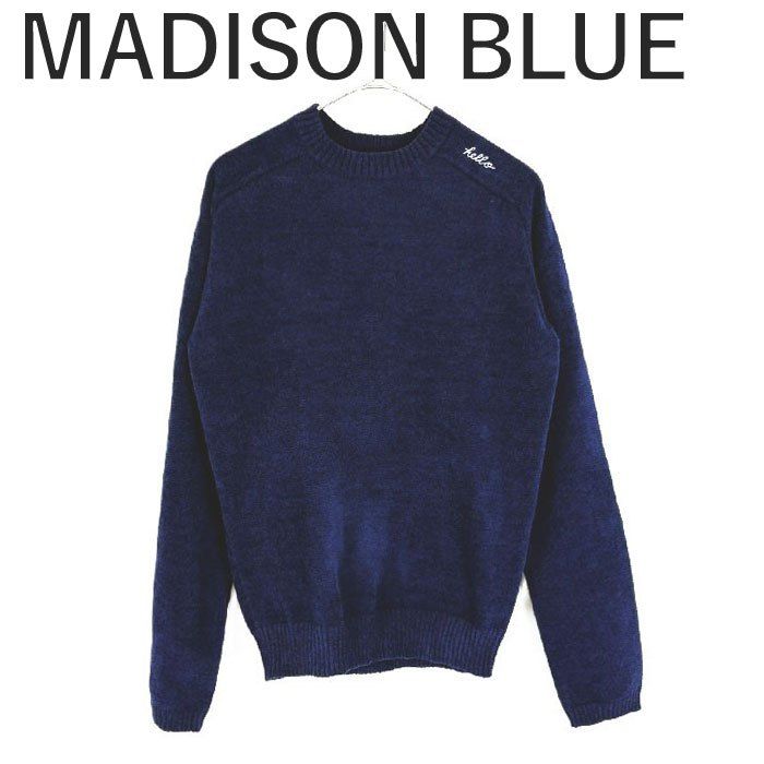 マディソンブルー MADISONBLUE カジュアルニット HELLO CREW L/S PO