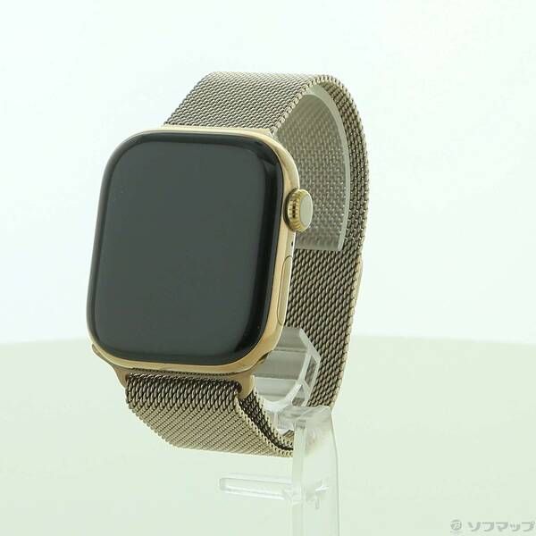 〔 品〕 Apple Watch Series 10 GPS Cellular 42mm ゴールドチタニウムケース ゴールドミラネーゼループ 295