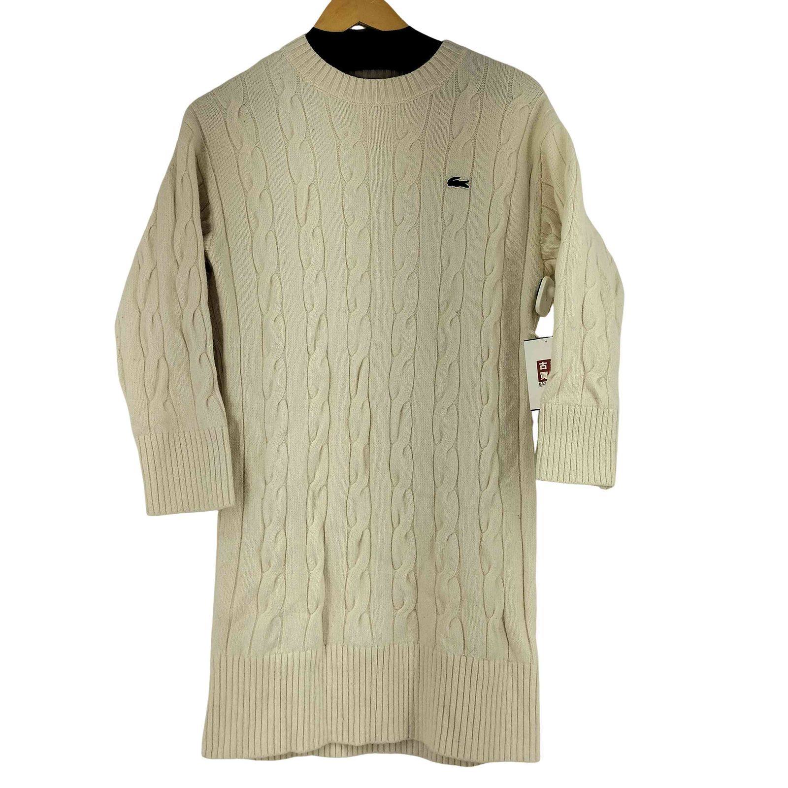 ラコステ LACOSTE ビッグケーブルニットドレス レディース JPN 34