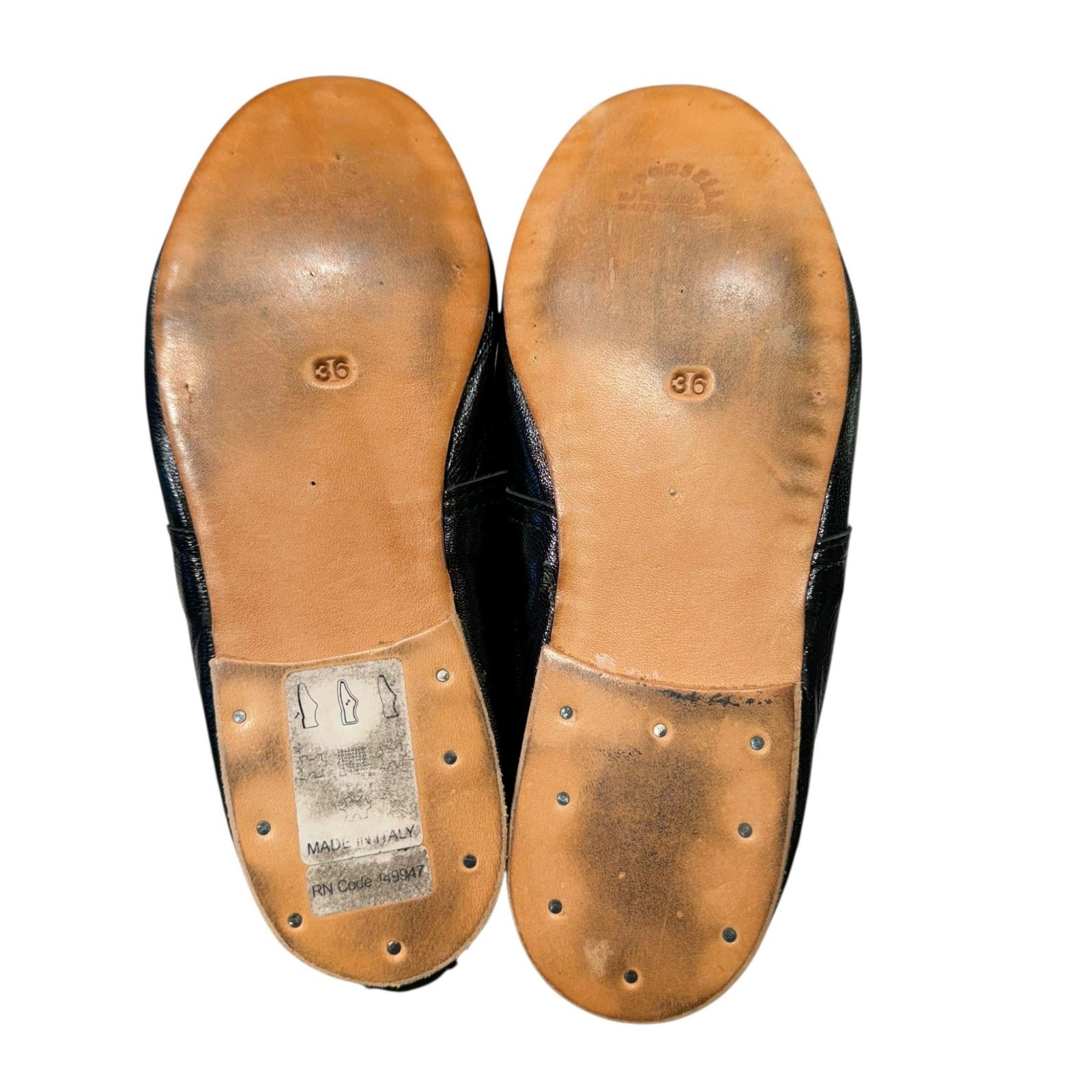 ゴートレザーバレーシューズ レディース