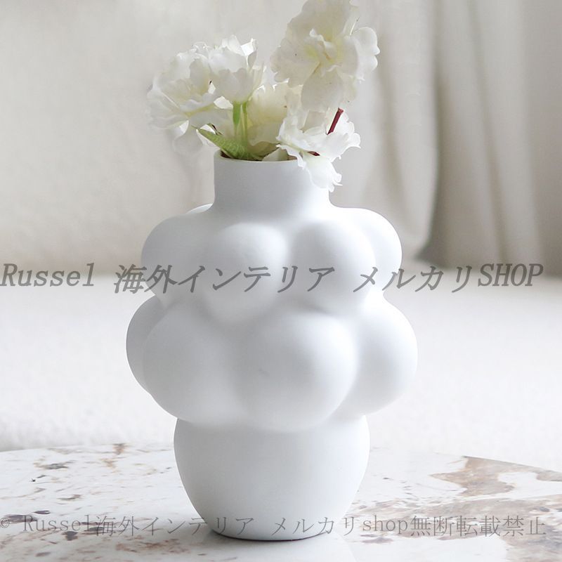 花瓶 ユニーク 泡 雲 おしゃれ かわいい インテリア 北欧