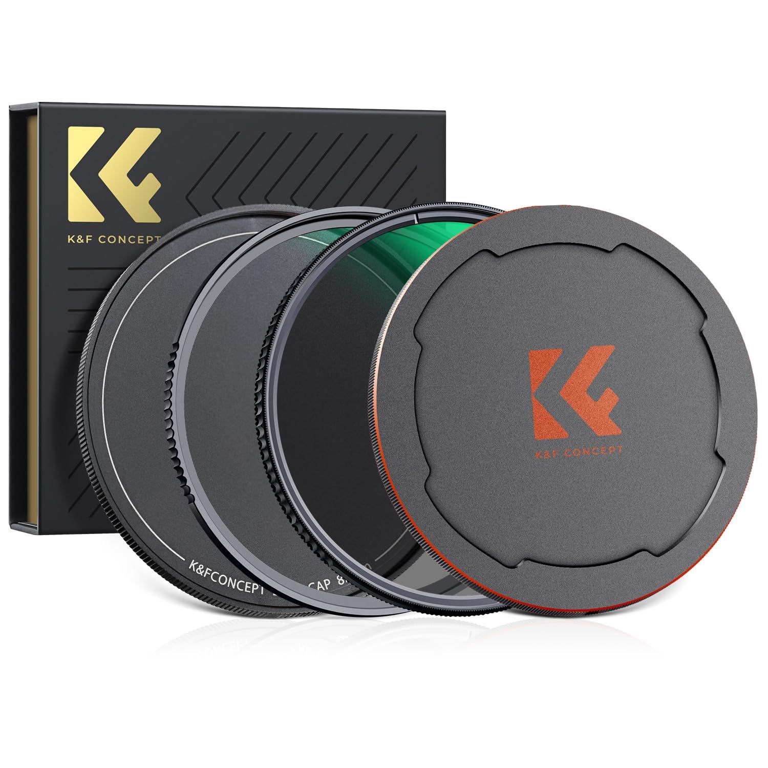 K-F Concept 72mm PLフィルター レンズ保護フィルター レンズキャップセット 日本製AGC光学ガラス HD超解像力 高透過率 超低い反射率 コントラスト反射調整 レンズ保護用 28層ナノコーティング 撥水防汚 キズ防止 収納ケース付属 N…