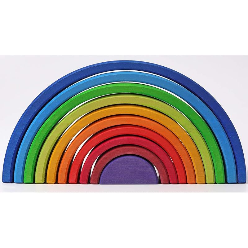 グリムス カラフル木製ブロック 知育玩具 Amazon | グリムGRIMM'S 玩具