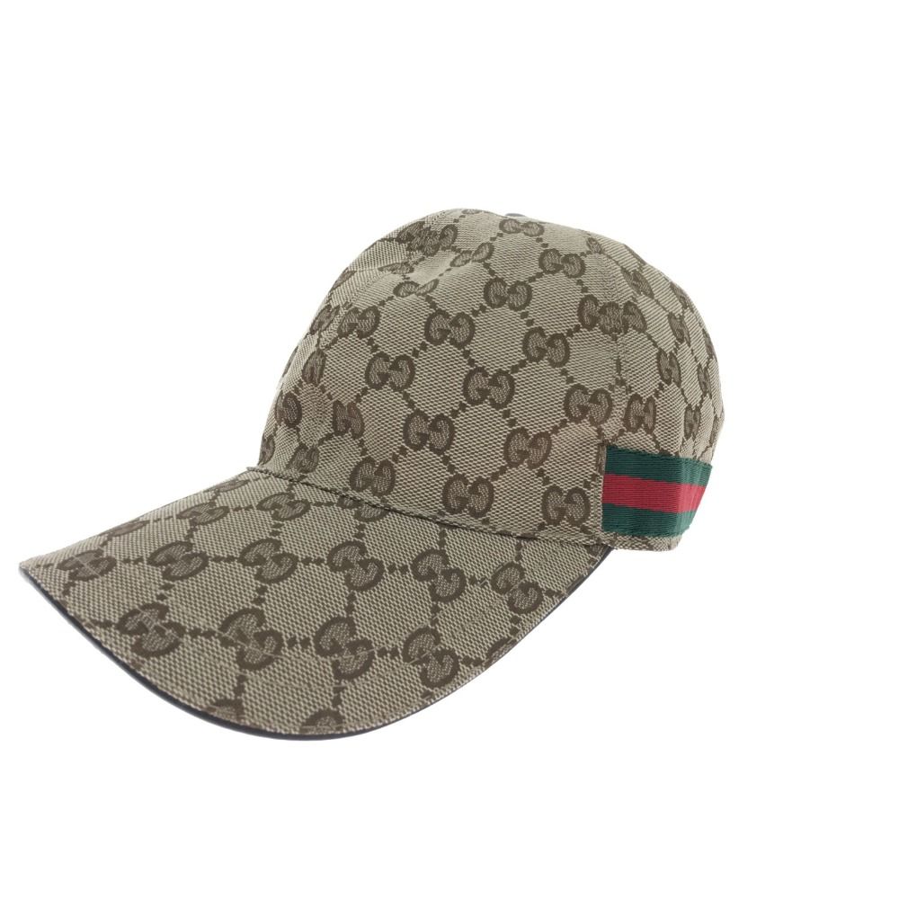 ▽▽GUCCI グッチ GGキャンバス ベースボールキャップ L 59㎝ library