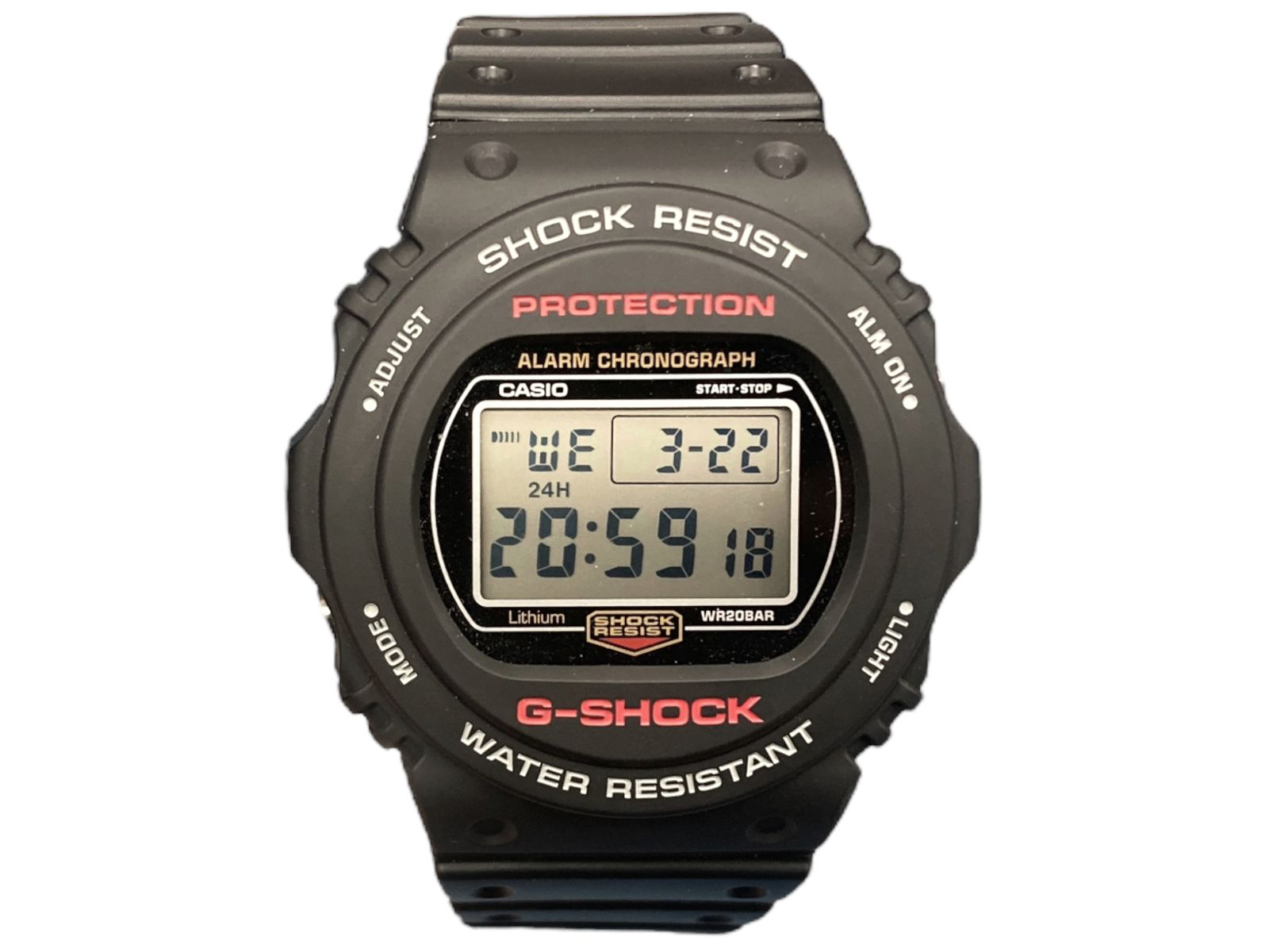 G-SHOCK【DW-5750E】ブラック デジタル時計-