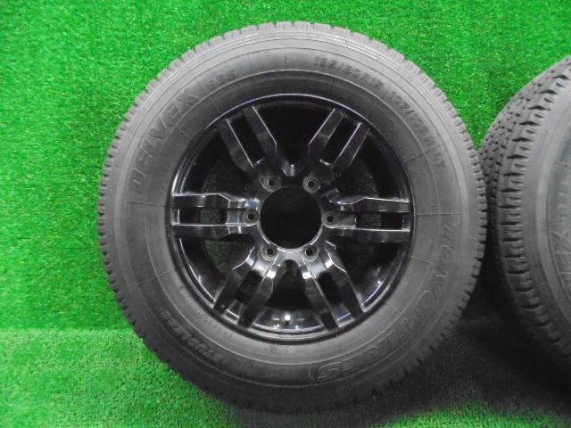 5FO215 BBV バリ山 製 195 80R15 107 105N LT トーヨー DELVEX 935 スタッドレス アルミホイールセット ハイエース