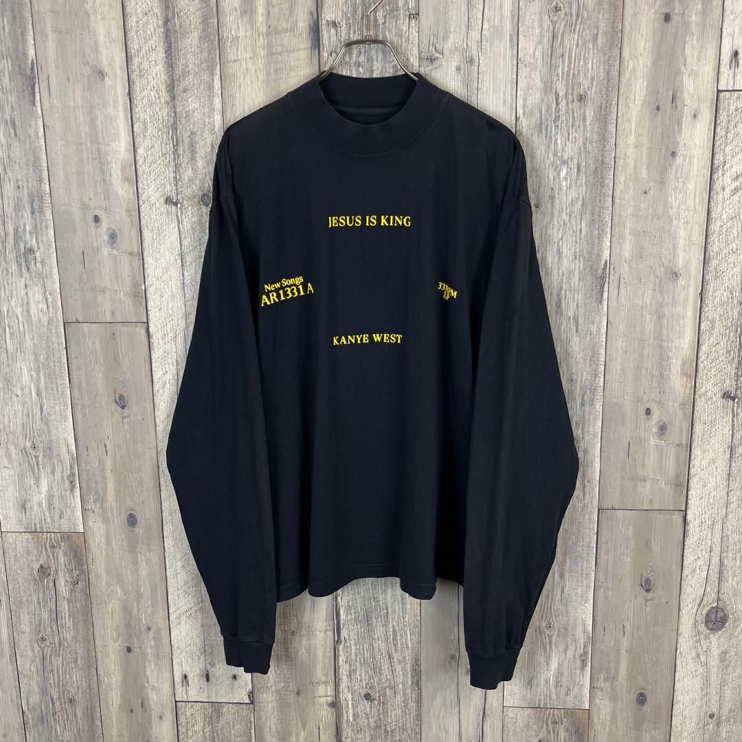 KANYE WEST カニエウエスト モックネック 長袖 Tシャツ ロンT