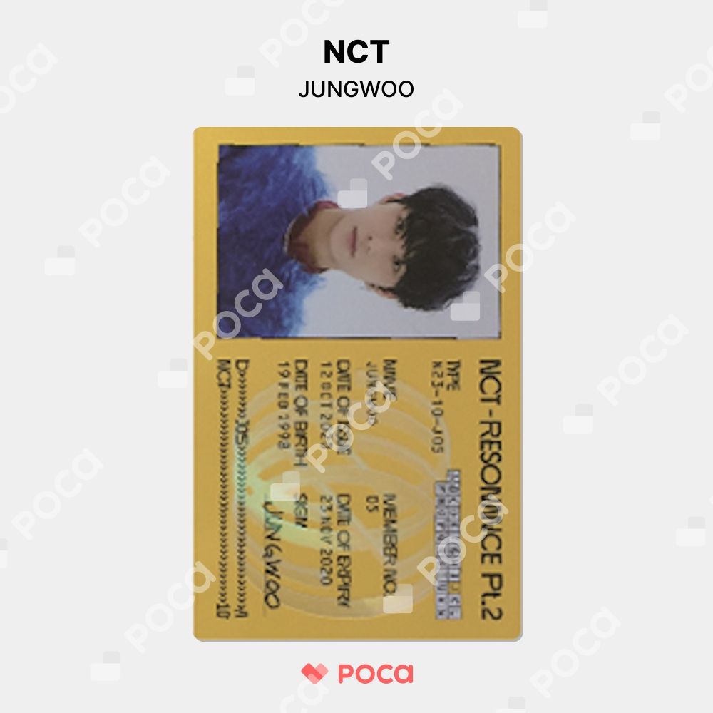 NCT 2020 departure Ver ジョンウ　キノ　トレカ NCT 2020 departure Ver ジョンウ キノ トレカ