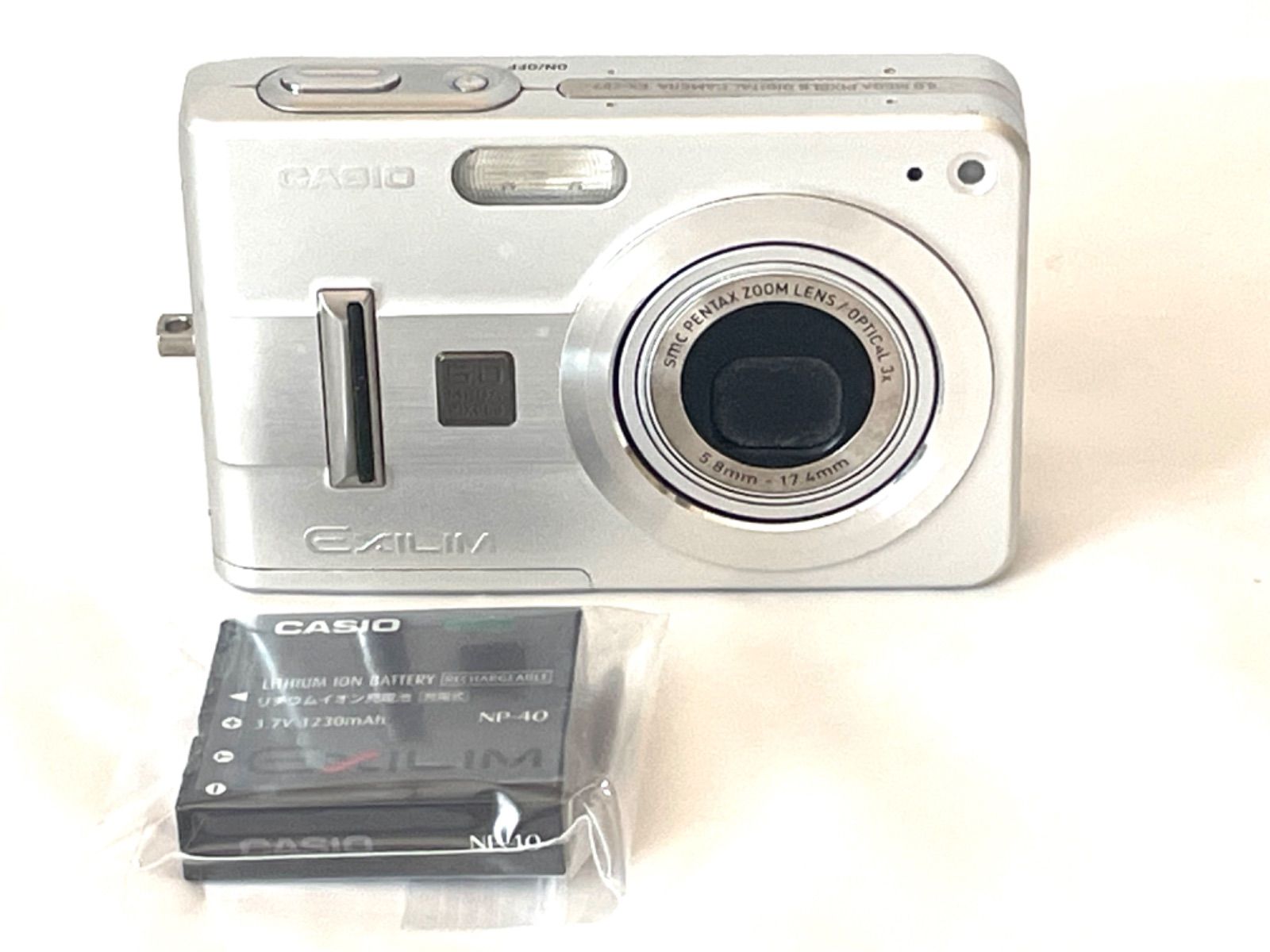 CASIO EXILIM EX-Z57 コンパクトデジタルカメラ シルバー カシオ 現状 