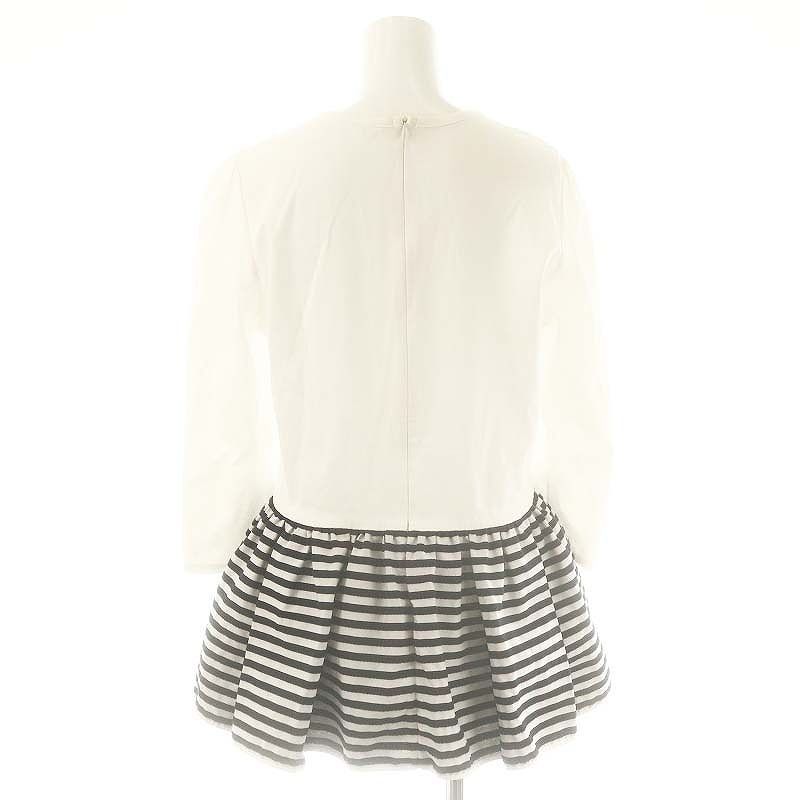 ボーダーズアットバルコニー♡ペプラムトップス フリルTシャツ38サイズ　新品 BORDERS at BALCONY - ボーダーズアットバルコニー ギャザー