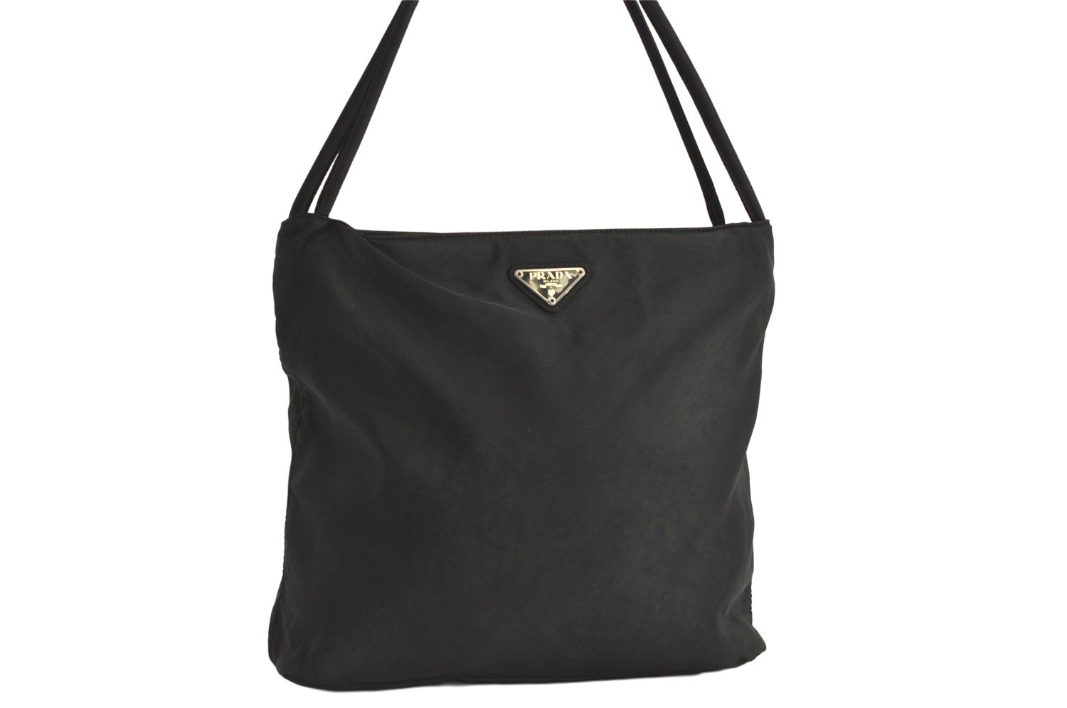 PRADA プラダ ヴィンテージ ナイロン ショルダーハンドバッグ 財布 ブラック 5536M