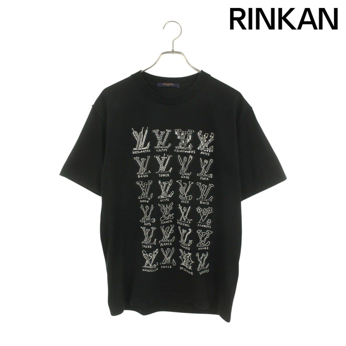 LV ルイヴィトン　胸ロゴプリント　ワイシャツ　(汚れあり) ルイヴィトン 21SS RM211M ZMI HKY20W LVロゴプリントTシャツ