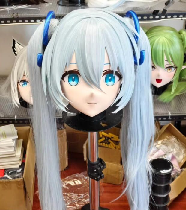 全頭マスク フルマスク ドール ヘッドロリータ人形 コスプレ 着ぐるみ powertechnologystore_full-face