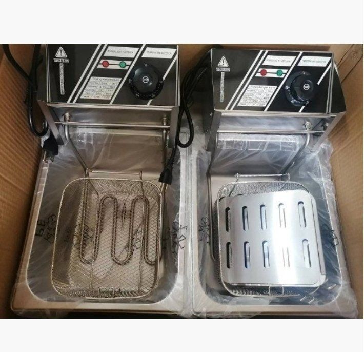 100V 電気フライヤー 卓上フライヤー 業務用フライヤー 12L 二槽式